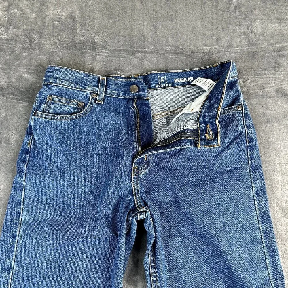 NWT George Men’s Regular Fit Straight Jeans Medium Wash Size 31x30
